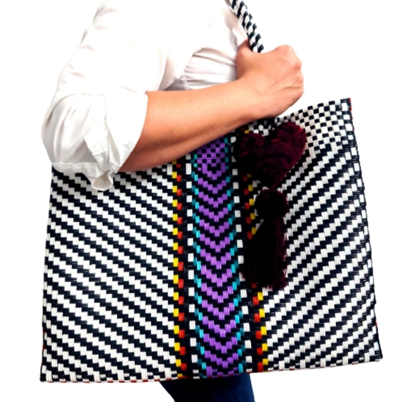 BRAND NEW Handmade Tote Bag - Mexican Toquilla - Picture 2 of 4